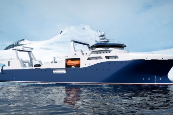 Największy i najnowocześniejszy statek rybacki do połowów kryla